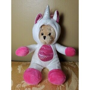 Ganz Wee Bear Unicorn Plush 8" Stuffed Animal Cute Pastel Toy
